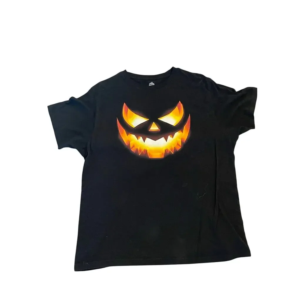 Jack-o’-lantern celebrate Halloween shirt, XL spooky scary pumpkin